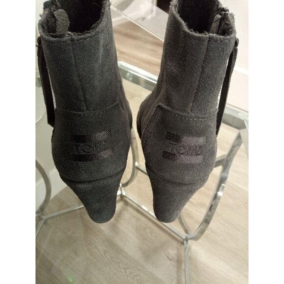 NWOT Tom's Women's Grey Bailey Wedge Ankle Booties Boots Sz. 6 - Picture 5 of 6